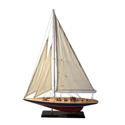 Detailliertes 50 cm langes Holzmodell Endeavour J Class Segelyacht | Americas...