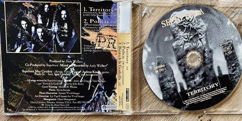 Sepultura “Territory” 1993 • TOP • Slayer Machine Head Kreator Sodom  - Bild 2 von 2