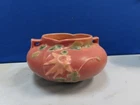 ROSEVILLE COLUMBINE 655-3 PLANTER VASE DARK PINK 1941 JARDINERE
