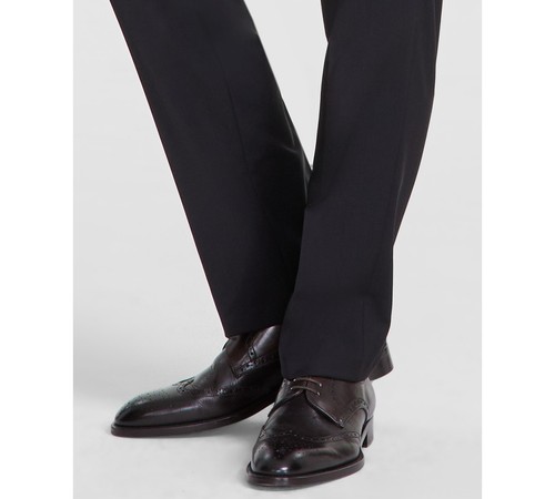 Calvin Klein Mens Slim fit Dress Pants 38 / 29 Black Solid Stretch - Picture 4 of 7