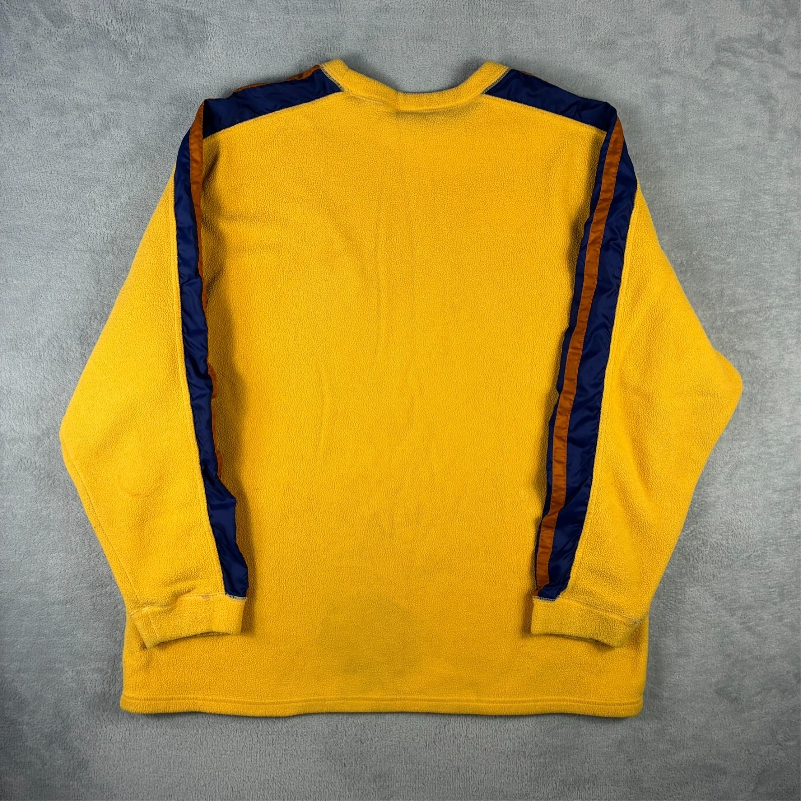 Vintage Nike 1990's Yellow Fleece Panel Swoosh Size XL Pullover Sweatshirt image 7