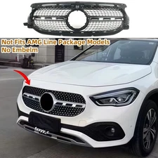 For 2021 2022 2023 Mercedes GLA200 GLA250 Basic H247 Chrome Diamond Grill Grille