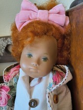 Sasha Baby Girl Doll Vintage Seventies Rerooted Mohair Hair In Full Outfit
