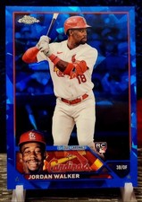  2023 Topps Chrome Sapphire JORDAN WALKER RC St Louis Cardinals RC SP 🔥🔥🔥🔥