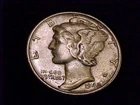 1942-P  Mercury Dime, Extra Fine Grade