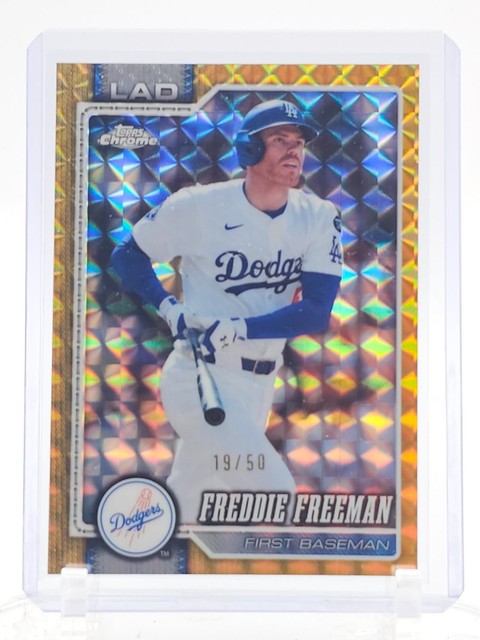 Freddie Freeman 2026 Topps Chrome Baseball Gold Geometric /50 #159 Dodgers Q6821