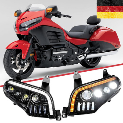LED-Scheinwerfer Hi-Low Beam Kopflicht für Honda GL1800 2001-2016 2017 GoldWing