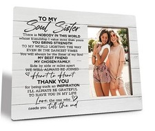 Best Friend Frame, Picture Framed Gift Wood Plaque Sign, Wood Photo Frame