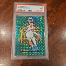 2023-24 Panini Mosaic #222 Keyonte George Green Prizm (RC) Utah Jazz PSA9 