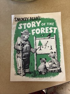 Vintage Smokey Bear's Story of the Forest 1956 USDA Forest Service Kid's Booklet