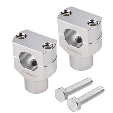 ROUND 1" Handlebar Bar Risers Motorcycle Bar Clamps Compatible with Harley