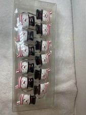 Set Of 12 Snowman Christmas Holiday Bathroom Shower Curtain Hooks
