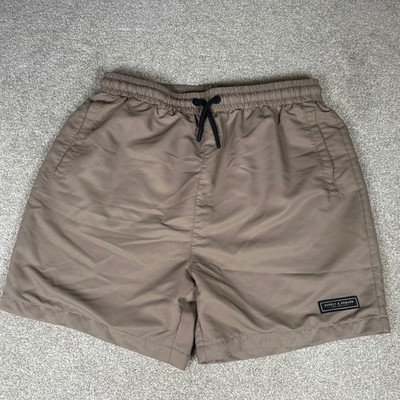 Supply & Demand Drawstring Shorts Casual Activewear Lounge Size M Tan Elastic