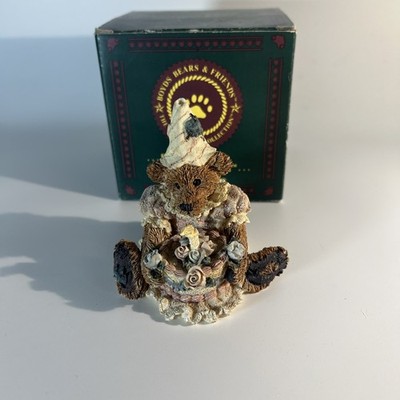 VintageBoyds Bears & Friends Bailey's Birthday Cake w/Candle 1993