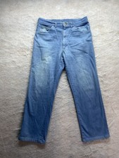 VTG USA made Lee Mens 32x27* altered light blue straight leg jeans