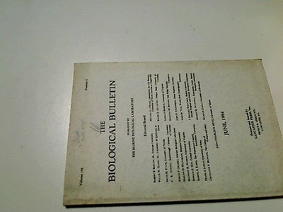 June 1984, The Biological Bulletin, Vol. 166, Number 3 The Marine Biological Lab