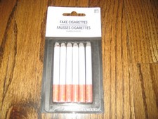 Set of 6 Fake Cigarettes New Costume Halloween