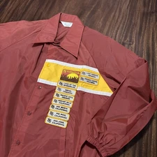 80s 70s Vintage Swingster Golden Circle Windbreaker Jacket Made in USA SZ XL