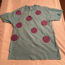 Camisa Disney Monsters Inc Sulley Cosplay Púrpura Manchada Hecha a Mano Halloween
