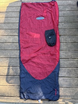 Marmot TRAILS Minimalist Lightweight Packable Sleeping Bag / Liner 73'' long red