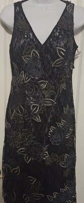 Sue Wong Nocturne Vintage Y2k Lace Embellished 6 Cocktail Dress fairy whimsigoth