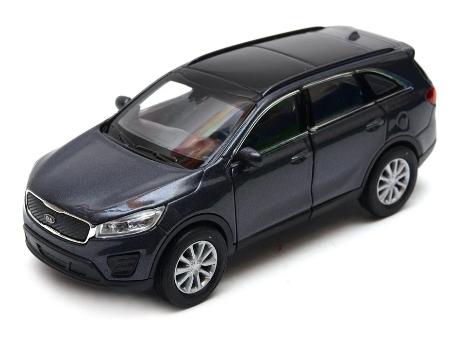 Модель корейского семейного автомобиля KIA Sorento литая игрушка черная масштаб 1:34-1:39 Welly - Изображение 2 из 4