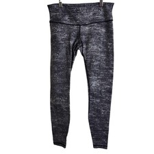 Lululemon Leggings Womens 8 Gray High Rise Ankle Yoga Pants Gym Running Training