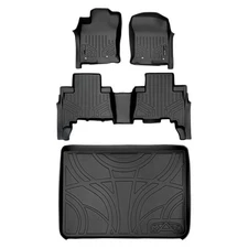 SMARTLINER SA0120/B0120/D0027 Front/Rear BLACK Floor Liners for 4Runner