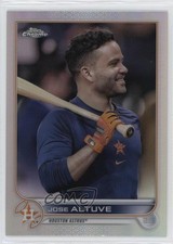2022 Topps Chrome Image Variation SP Base Refractor Jose Altuve #6 1f60