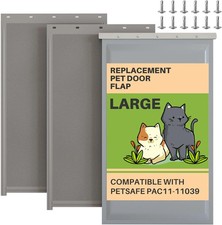 3-Flap Dog Door Insulated Replacement Flap with Hardware for Large PetSafe Dog D