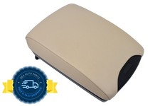 2000-2006 Bmw X5 Center Console Beige Leather Armrest Lid Storage Oem