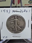 1943-S 50C Walking Liberty Half Dollar