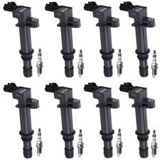 Denso 8 Ignition Coil 8 NGK Iridium Spark Plugs Kit For Dakota Raider 4.7 V8