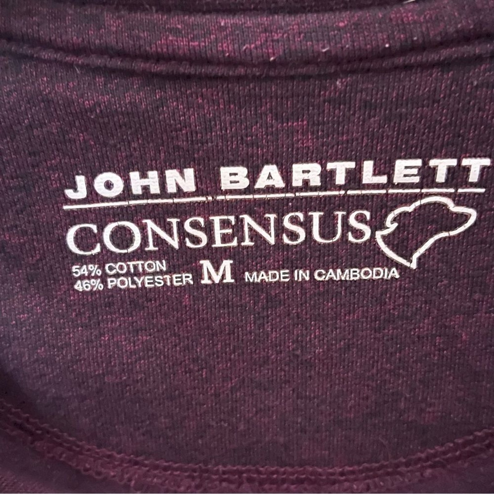 John Bartlett Consensus Maroon Heathered Long Sle… - image 3