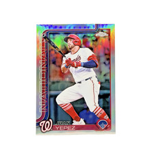 Juan Yepez Washington 2025 Topps Chrome Baseball #16 Refractor Nationals