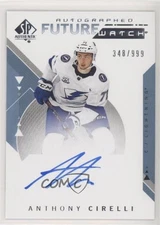 2018 SP Authentic Future Watch 348/999 Anthony Cirelli #149 Rookie Auto RC 07ip
