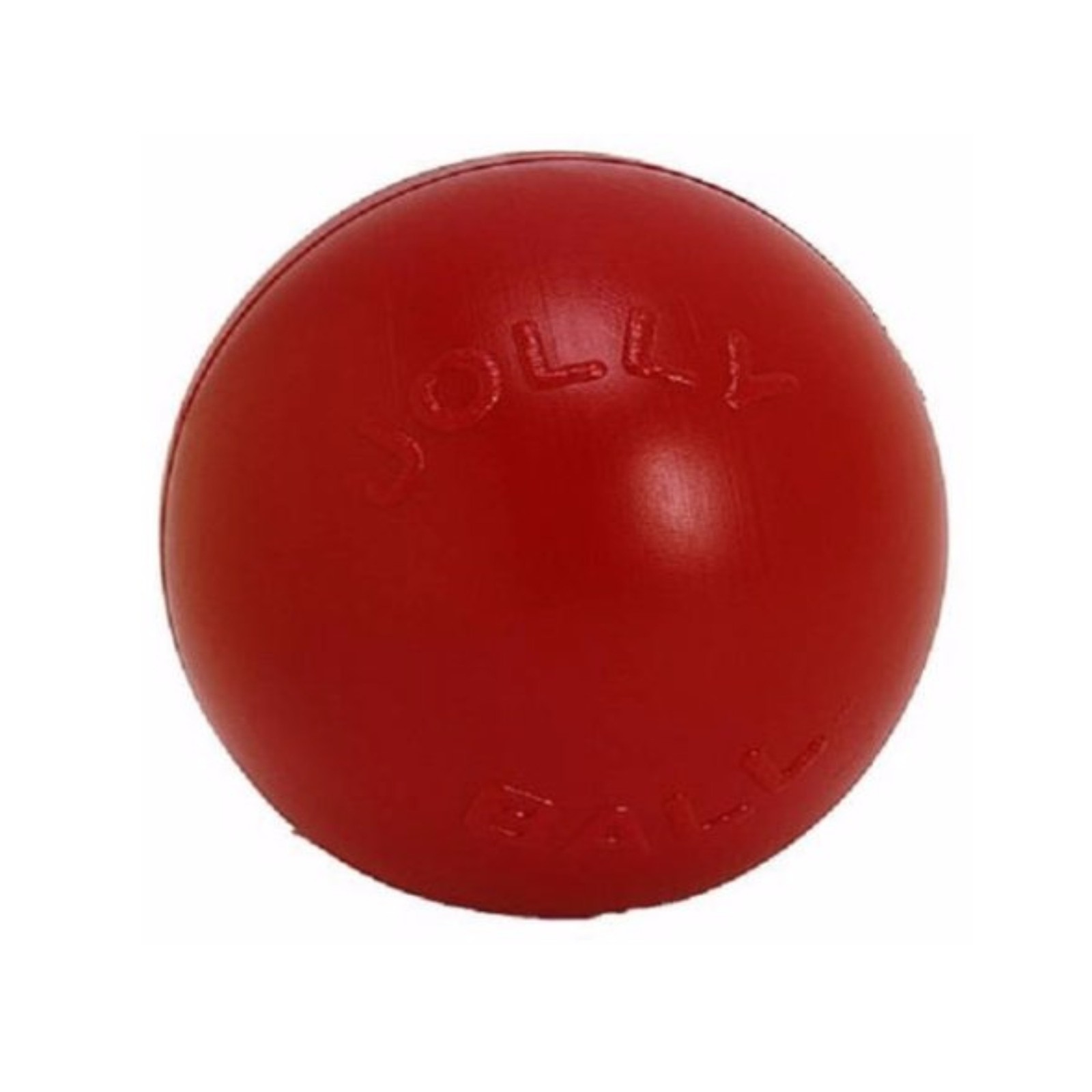 Jolly Pets Push-N-Play Ball Red 10 inch  Hard Plastic Chew T