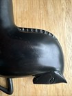 VINTAGE ART DECO ETRUSION METAL HORSE STALLION ON ACRYLIC BASE LOVET-LORSKI Era — photo 4