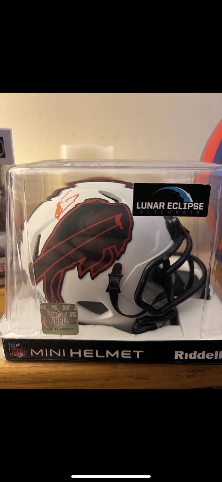 Stefon Diggs Autographed Signed Buffalo Bills Lunar Eclipse Mini Helmet Beckett 