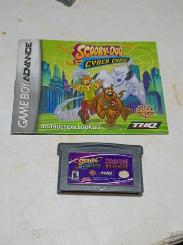 Scooby-Doo Cyber Chase & Mystery Mayhem Nintendo Gameboy Advance GBA Tested