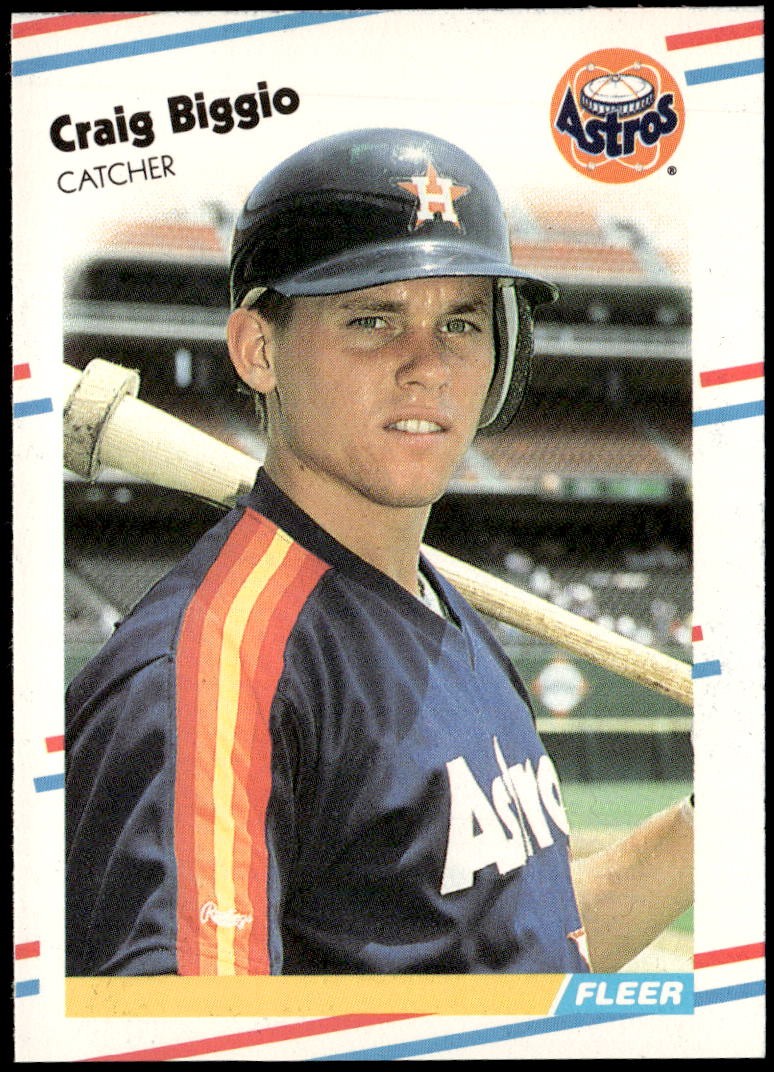 1988 Fleer Update #U-89 Craig Biggio Rookie E1