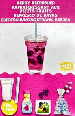 MGA Miniverse Make It Mini Cafe 1 Series BERRY REFRESHER Opened Unused