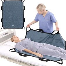 48"x40" Multipurpose Positioning Bed Pad with Reinforced Handles, Reusable