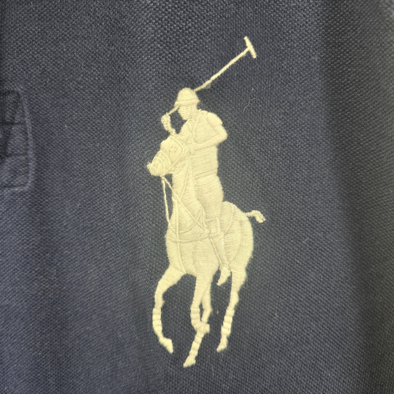 Polo Ralph Lauren camicia uomo grande blocco colore blu vestibilità personalizzata big pony polo