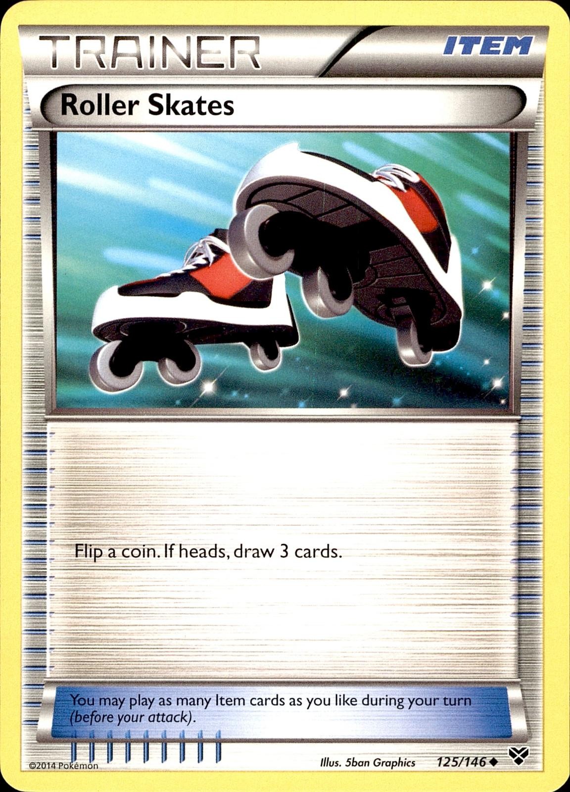 POKEMON ROLLER SKATES 125/146 XY UNCOMMON MP