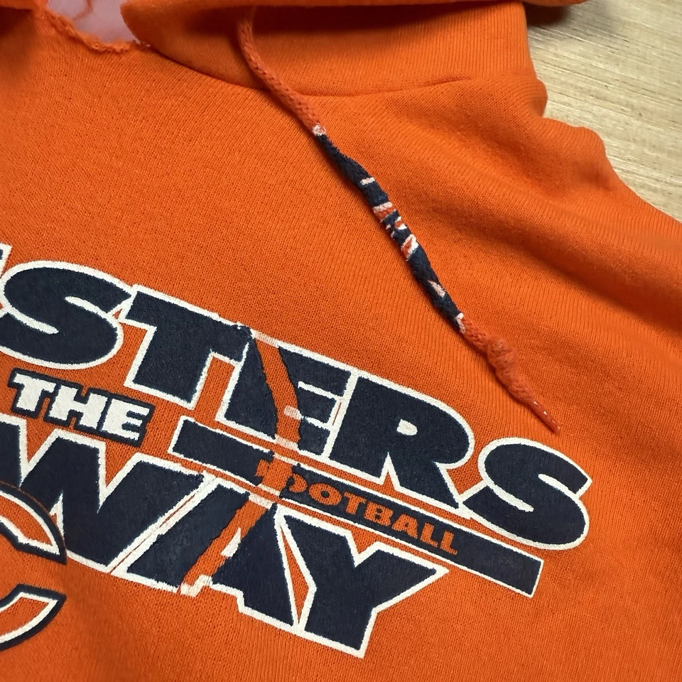 芝加哥熊队复古连帽衫 XL 重型 Y2K 标志 90 年代中途岛怪物 — 第 3/4 张图片