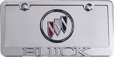 Buick 3d Emblems  License Plate Stainless Steel Frame