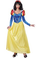 Brand New Classic Princess Womens Snow White Dress Adult Halloween Costume