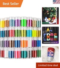 Versatile 32 Color Fine Glitter Collection for DIY Makeup and Craft Projects