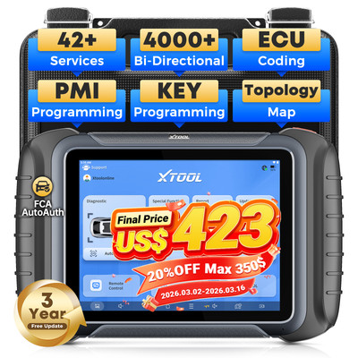 2026 XTOOL D8 S V2.0 OBD2 Scanner Full System Car Diagnostic Tool Topology Map